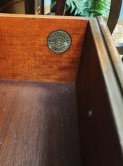 Berkey & Gay English Jacobean Walnut/Burlwood Cabinet