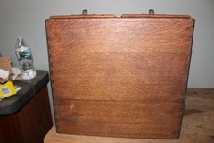 Antique c1900 1/4 Sawn Oak Dovetailed 2 Drawer Card Catalog File Library Cabinet