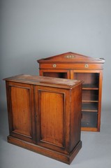 Victorian Mahogany Bookcase Cabinet, Mahogany, England, 19th Century