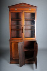 Victorian Mahogany Bookcase Cabinet, Mahogany, England, 19th Century