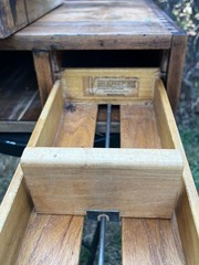 Globe Wernicke Antique Library Card Catalog File Cabinet 2 Drawer