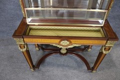 Bronze Mounted French Louis XVI Style Vitrine Display Cabinet