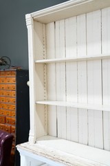 Antique Mercantile General Store Display Apothecary Cabinet Bar white Counter