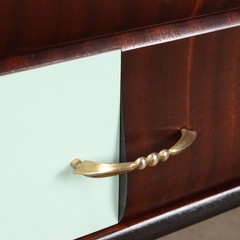 Vintage Cabinet Prisma Collection Laminate Brass 1950s-60s Original