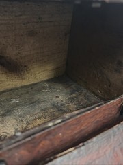 Vintage/Antique Wood Iron Machinist Tool Chest – Box 31.5 X 29.5x 20cm