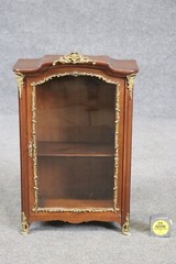 Salesman’s Sample French Louis XV Wall Mounted Vitrine Display Cabinet