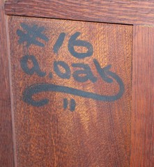 Antique Corner Oak China Cabinet – Sliding Curved Glass Doors