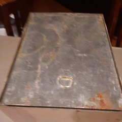 Vintage Antique Metal Hand Crank Flour Bin Sifter For Hoosier Cabinet