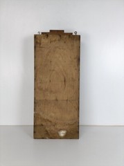 Medicine Apothecary cabinet wall hanging wood beveled glass mirror, antique