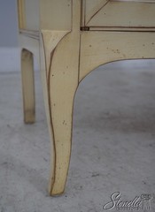 L60315: French Louis XV Paint Decorated Server Console Cabinet