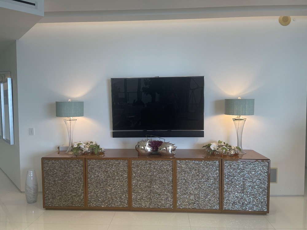 CUPBOARD AND LAMPS