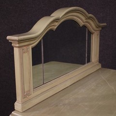 Italian sideboard in lacquered wood furniture mirror cabinet 20th century