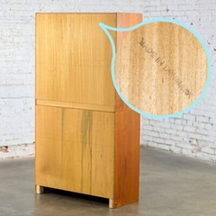 Scandinavian Modern Teak 2 Piece Display Cabinet or Bookcase Made in Denmark