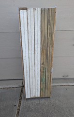 Antique Rustic Primitive Shabby Chic Painted Pie Safe Cabinet Shelf Glass Doors
