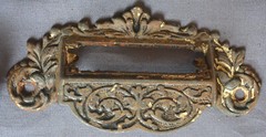 FINE SET 16 ANTIQUE 19TH CENTURY AMERICAN STORE CABINET DRAWER PULLS FANCY