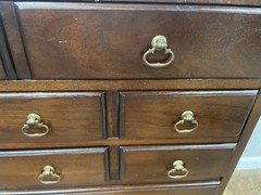 HICKORY CHAIR Co. Solid Mahogany Traditional QA Style 26″ Silver Chest 3 drawer