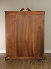 Henredon Georgian Style Large Four Door Curio Display Cabinet