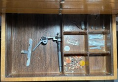 Vintage Portable 8 Drawer Dentist Cabinet w/ American Dental Tools & Accessories