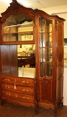 Fantastic Late 19th Century French Carved Walnut Side By Side Cabinet