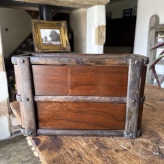 Unusual Draws Slim And Long Wooden Two Tier Vintage Shop Display Unit England
