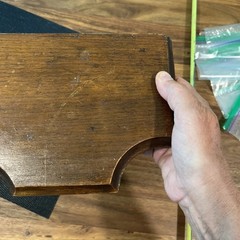 Antique Mantel Shelf Victorian Walnut