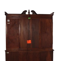 Oversized Lexington Palmer Home Federal Style Mahogany China Cabinet 20thC