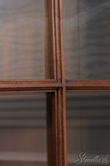 LF73373: American Early 19th C. Tiger Maple Corner China Cabinet