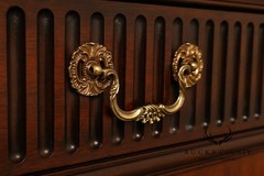Henkel Harris Chippendale Style Mahogany China Cabinet Breakfront