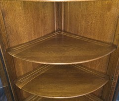 Antique Corner Oak China Cabinet – double doors