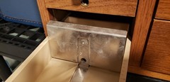 Antique Tiger Oak 4-Drawer 3″ x 5″ Card Catalog Library File Cabinet