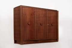 French Art Deco Antique Mahogany Sideboard Cabinet by Andre Sornay