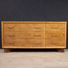 Chest of drawers furniture commode design Italian dresser modern in wood 70s