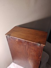 Fab Antique Arts & Crafts Wood Dutch Wall Cabinet Intricate Hd/Carved MUST SEE