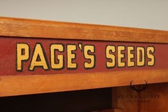 Page’s Seeds Country Store Display Cabinet
