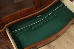 Curved Glass Vintage Carved Lighted China Cabinet Broyhill #53198