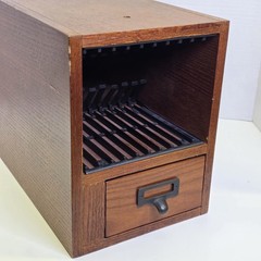 Vintage Library Card Catalog Cabinet