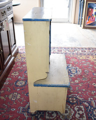 Antique Child Kitchen Cupboard Primitive Painted Toy Cabinet Shabby Chic