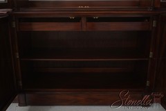 72383: JOHN WIDDICOMB Vintage Walnut Gothic Design Breakfront Display Bookcase