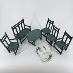 French Signed Bonne Fete Petite Simone 20 Fevrior 1918 antique Doll Furniture
