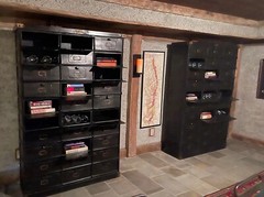 1920s French Steel Apothecary Style Industrial Strafor Cabinet