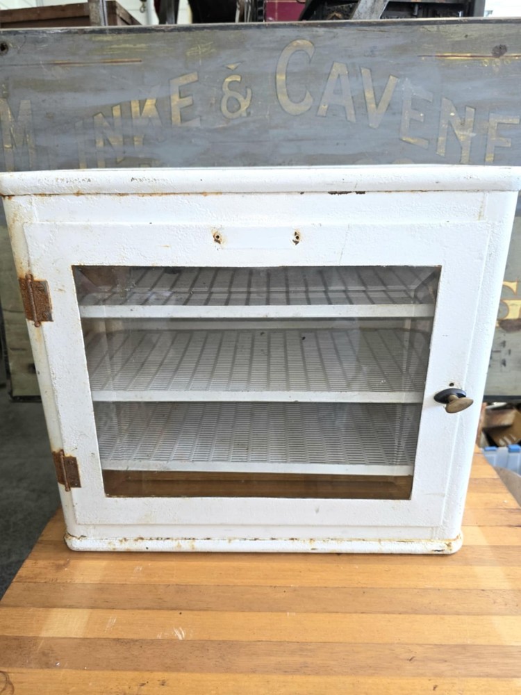 Vintage Medical Display Case, Apothecary Cabinet, Barber Sterilizer, Art Deco