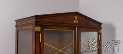 L71332: HICKORY WHITE Regency Style Mahogany China Display Cabinet