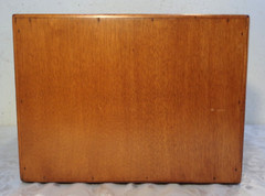 Vintage Antique Oak 2 Drawer Dovetail Card Catalog Index File Cabinet Solid!