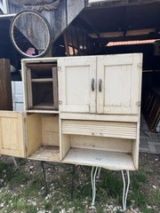 Vintage Keystone Hooser Cabinet Hutch Top
