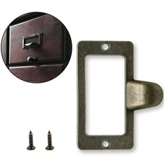 20 Pcs Antique Bronze Card Catalog Drawer Pulls, Vintage File Cabinet Pulls, Lib