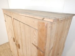 Large Vintage 1940’s Yellow Pine Canning Cupboard Cabinet