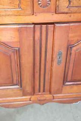 Hand-Made Walnut French Provincial Auffray or Don Ruseau Jelly Cupboard