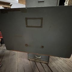 VTG ANTIQUE WOODEN FILE CABINET