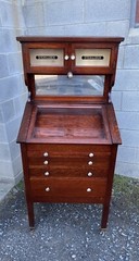 VICTORIAN OAK DENTAL/MEDICAL CABINET