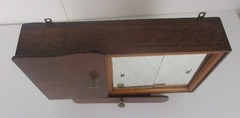 Double Apothecary Bathroom Medicine Kitchen Cabinet Wood Sliding Doors Art Deco